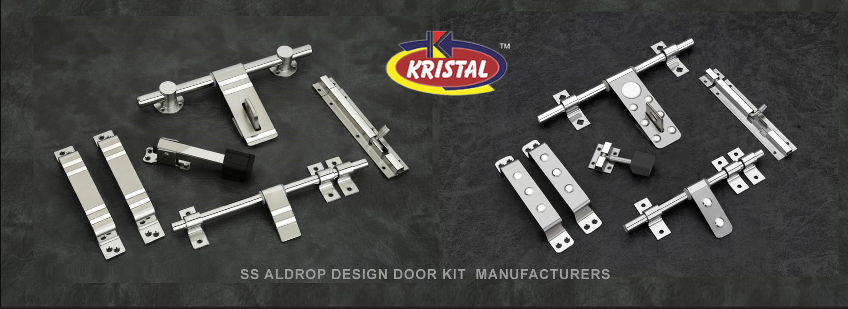 Kristal Industries Hardware Door Aldrop Handle Kit Manufacturers Exporters Rajkot
