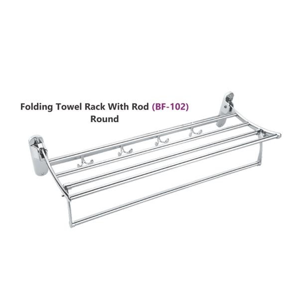 SS Folding Rod Shalf Towel Rack Exporters