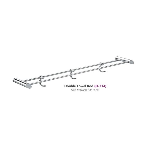 Double Rod Cloth Hanging Rail Hook