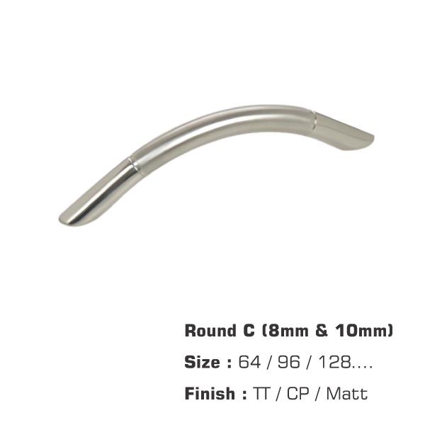 SS Round C Shaped Door Handle - Drawer Pull Handle Manufacturer