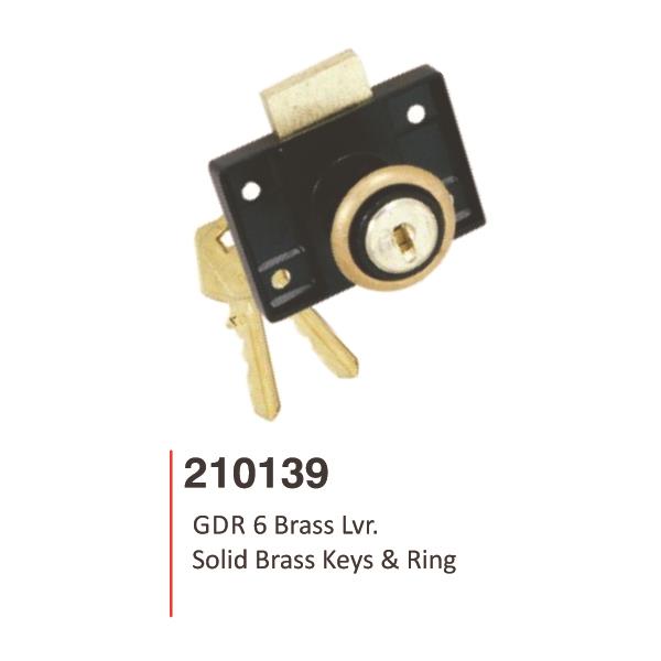 Brass Lever Lock - Safe for Drawer Cabine Showcase Door Brass Lever Lock